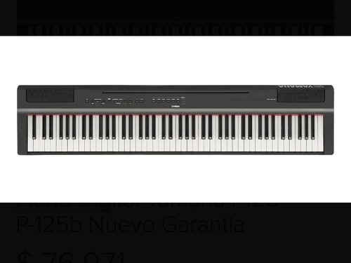 Piano Digital Yamaha P125