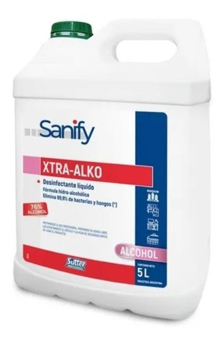 Sutter Xtra-alko Desinfectante Multiuso X 5l