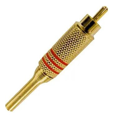 Conector Rca Dourado Macho - Copec