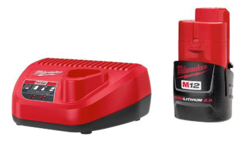 Bateria Compacta Redlithium2.0 Y Carga Milwaukee  48-59-2420