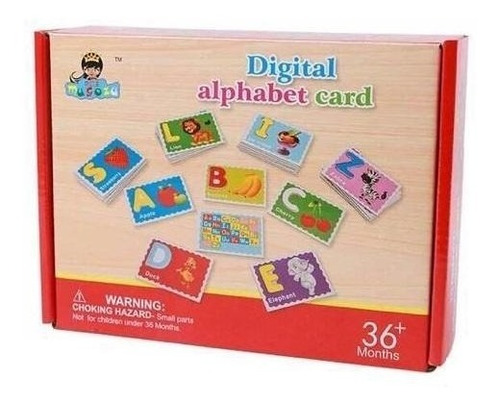 Cartas Educativas Digital Alphabet Card Abecedario Aprender 