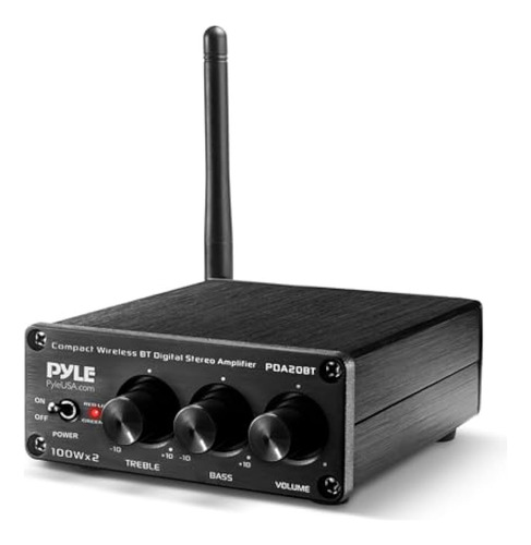 Pyle Mini Amplificador De Audio Bluetooth Hifi -