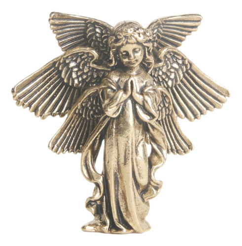 Estatua De Serafín De Latón Con Forma De Oración Con Forma D
