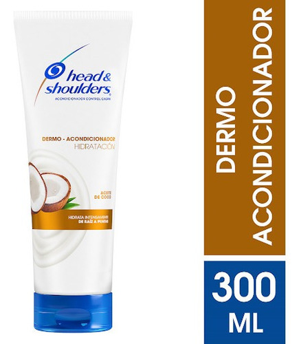 Acondicionador H&s Dermo Aceite De Coco 300 Ml