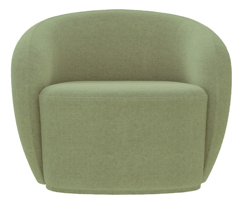 Poltrona Decorativa Íbis Bouclê Verde G33 - Gran Belo
