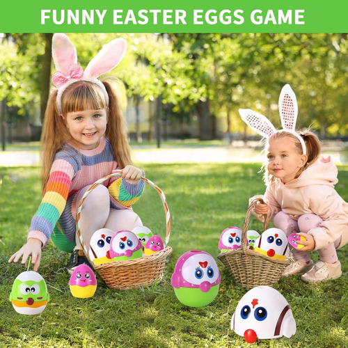 Juguetes De Huevos De Pascua Moontoy 8 Piezas Apilables