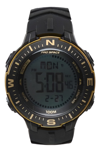 Reloj Pro Space Psh0097-dir-4h Hombre Sumergible Negro Rojo Blanco