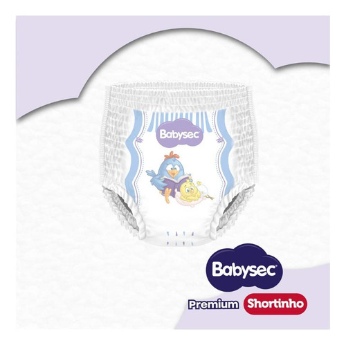 Fralda Babysec Galinha Pintadinha Shortinho Mega M 34 Unid