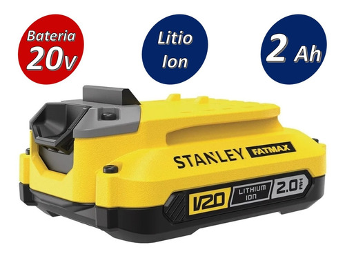 Stanley 20v 2ah Litio Sb202 V20 Original Nota Fiscal