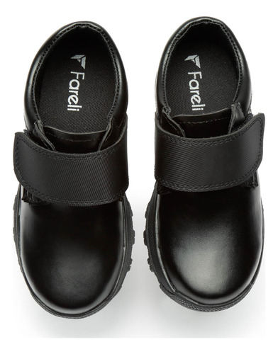 Zapato Escolar Negro Para Niños Terry Colegial Fareli