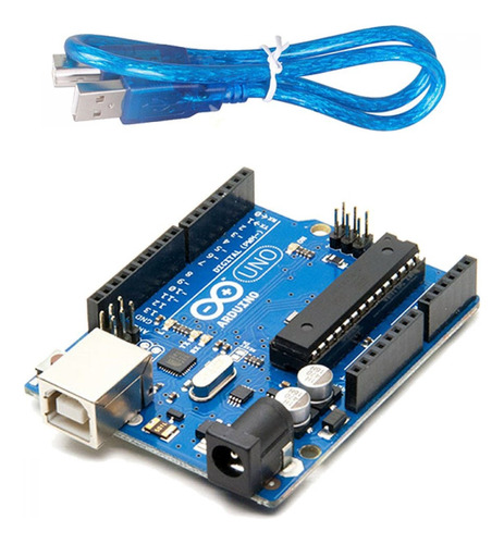 Placa Arduino Uno R3 Chip Desmontable Atmel