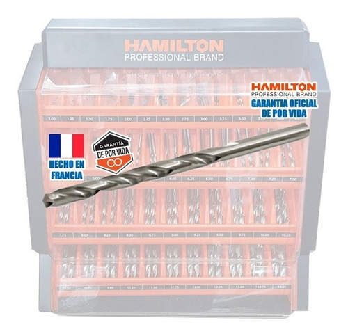 Broca Mecha Acero Rapido Hamilton 3.50 Mm Hss Francia