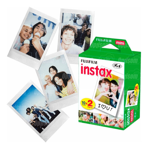 Filme Para Fuji Instax Mini 20 Fotos - Temos Loja Fisica