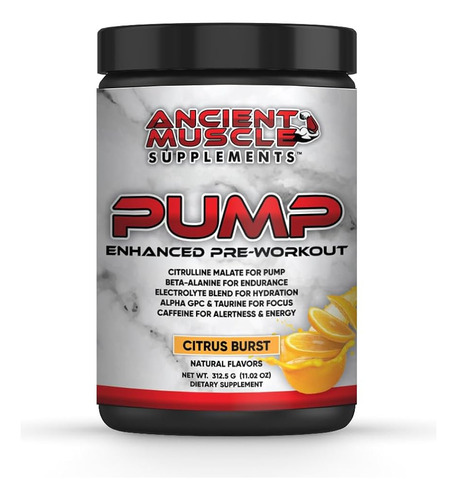 Suplemento Pre Entrenamiento Ancient Muscle Pump Con Citruli