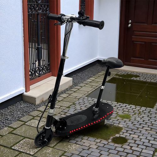 Scooter Patín Infantil Eléctrico Con Asiento Y Led 12km/h