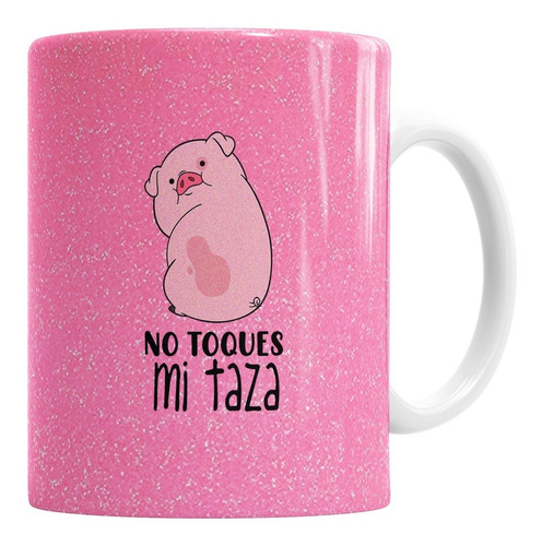 Taza De Cerámica No Toques Mi Taza / Cerdito Gravity