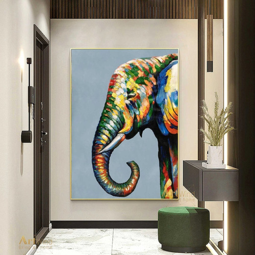  Cuadro-elefante1-moderno,decorativo,95x60cm-16k Resolución