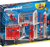 Comprar Playmobil Cuartel Bomberos Helicóptero Sonido Alarma 9462 Cuartel Bomberos