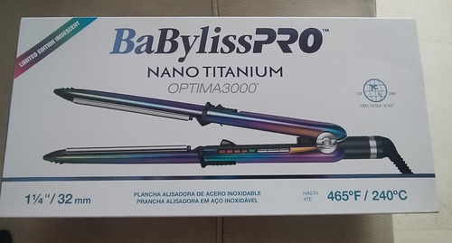 Plancha De Cabello Babylisspro Mano Titanium Óptima 3000