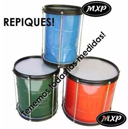 Imagen 2 de 4 de Repique 8 Pulgadas Mxp Para Murga Egresados Fiesta Cuotas