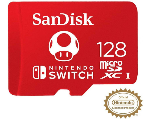 Micro Sd 128gb Sandisk Memoria Oficial Nintendo Switch