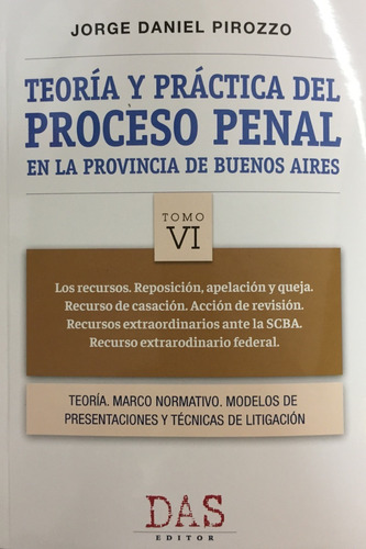 Teoría Y Práctica Del Proceso Penal Buenos Aires T.6 Pirozzo