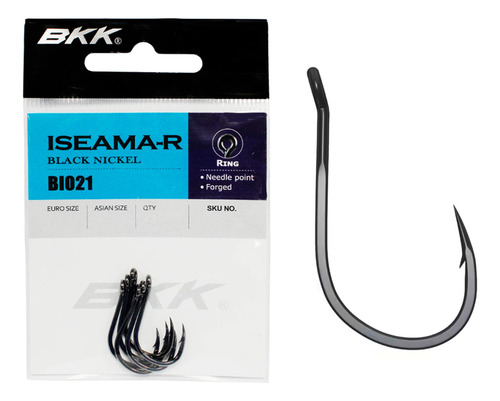 Anzol Bkk Iseama-r Black Bi021 Nº4 - Cartela C/ 10 Peças