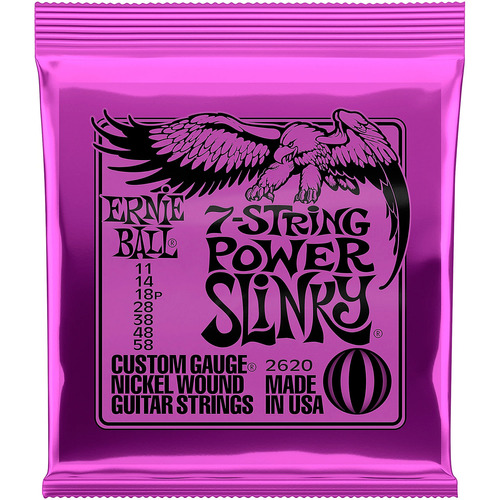 Ernie Ball 2620 Encordadura Guitarra Eléctrica 7 Cuerdas 11