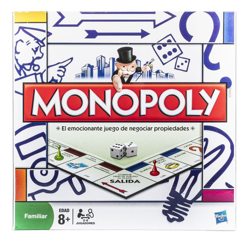 Imagen 1 de 9 de Hasbr Monopoly Popular 840