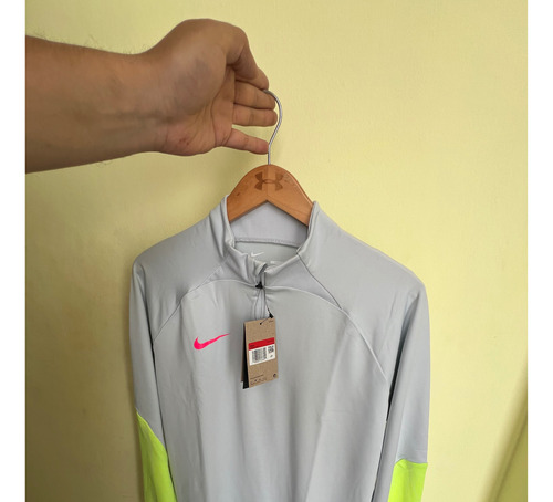 Polera Sudarera Nike Dri-fit Strike Futbol Gris Cod Dv9225