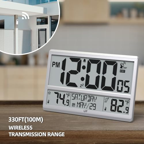 Reloj De Pared Digital Atomico, Reloj De Es