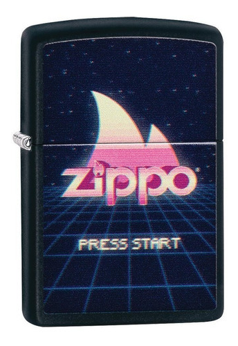 Encendedor Zippo Gaming Design Negro Mate - Cod 49115