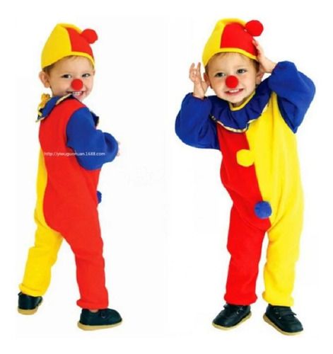 Disfraces Infantiles Para Bebés, Payaso, Bufón, Cosplay, Hal