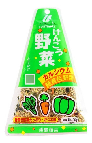 Furikake Kenkou Yasai 30g Urashima Tempero Verduras Legumes