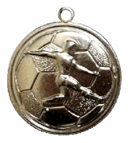 Imagen 1 de 2 de Medalla Futbol - Pack 10 Unidades Con Cinta Argentina