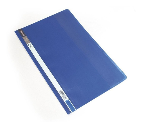 Carpeta Plástica Oficio Base Opaca Tapa Transparentex12 Azul