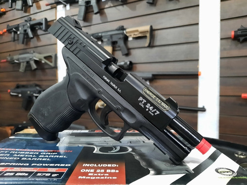 Imagem 6 de 8 de Airsoft Pistola Taurus Pt 24/7 Spring + 2 Mags Licenciada!