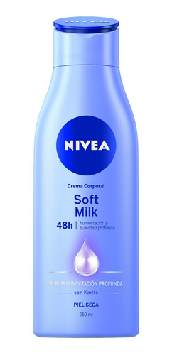 Nivea Body Soft Milk Piel Seca 250 Ml.