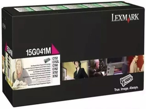 Cartucho De Toner Lexmark 15g041m Color Magenta Original