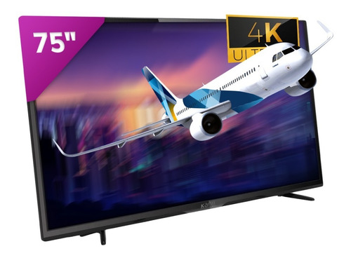 Imagen 1 de 10 de Tv Kanji 75 Pulgadas Led 4k Smart Netflix Youtube Apps