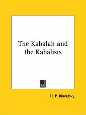 Libro The Kabalah And The Kabalists - H P Blavatsky