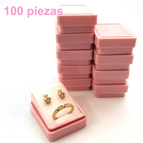 100 Cajas Plástica Para Aretes 822b