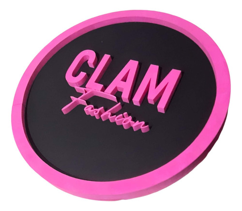 Logo Circular Personalizado Comercial 50cm Pintado Personalizado