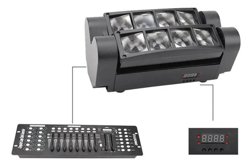 Disco Cabeza Móvil Audio Rítmico Rgbw Megaluz Mini Bar Beam