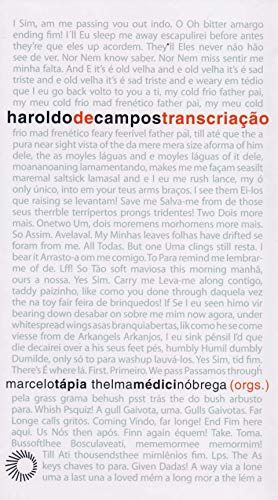 Libro Haroldo De Campos Transcriação De Thelma Medici Marcel