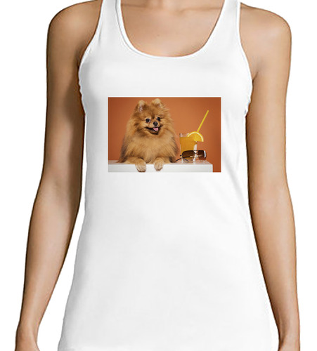 Musculosa Mujer Perros 6 Cachorros Hermanos Juntos