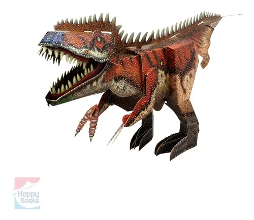 Coleção Infantil Do Rex Dinossauro Livro Quebra cabeça, Desenho