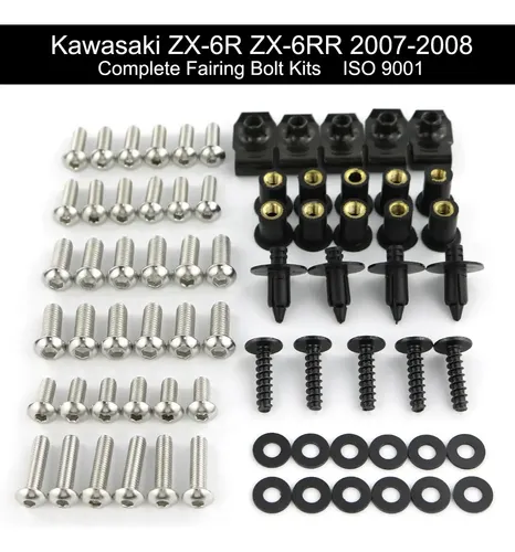 Kit De Vis Pour Moteur Kawasaki ZX-6RR 600 - Modèles 2007-2008, Occasion, Marque Kawasaki