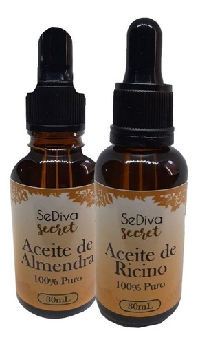 Pack Aceite Capilar Almendra Y Aceite De Ricino 100% Puros