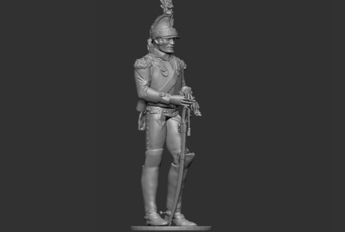 Cuirassier, 20cm De Altura, Blanco